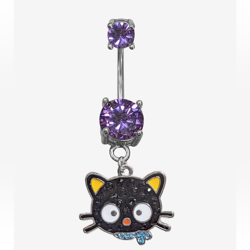 Sanrio Chococat Bling‎ Navel Barbell Jewelry Hot Topic Hello Kitty Kuromi